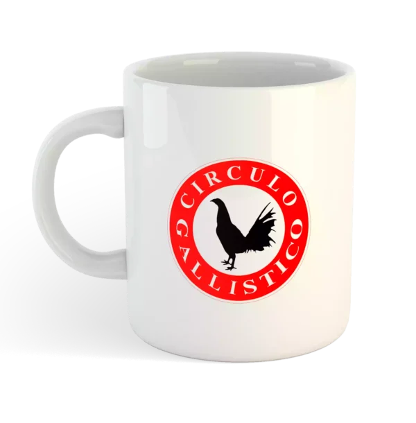 Taza con logo oficial del Círculo Gallístico